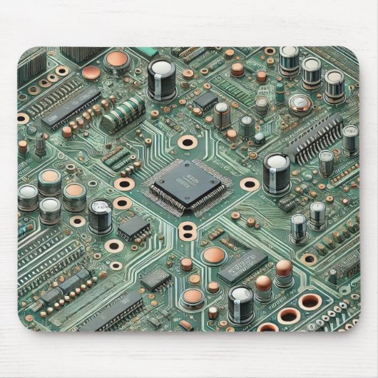 Computer Circuit Board Muismat (Voorkant)
