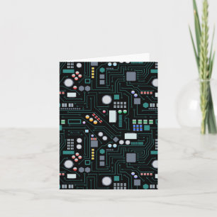 Computer Circuit Board Pattern Kaart