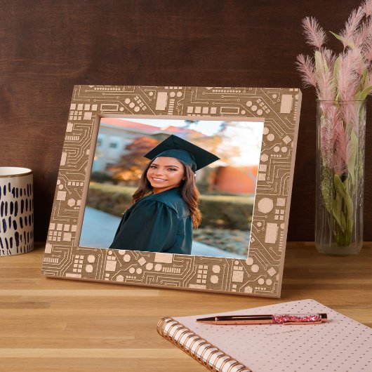 Computer Circuit Board Pattern Kantoor Decor Gegraveerde Lijstjes