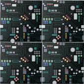 Computer Circuit Board Pattern Kantoor Decor Tegeltje