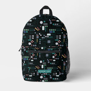 Computer Circuit Board Pattern School Bedrukte Rugzak