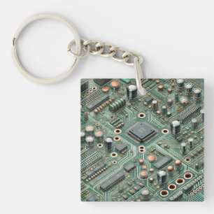 Computer Circuit Board Sleutelhanger