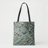 Computer Circuit Board Tote Bag (Voorkant)