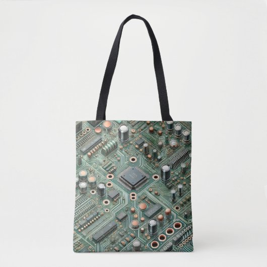 Computer Circuit Board Tote Bag (Voorkant)