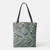 Computer Circuit Board Tote Bag (Achterkant)