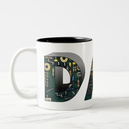 Computer Circuit Board Tweekleurige Koffiemok (Links)