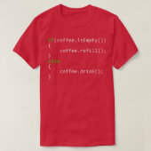 Computer Coder IT Codering Coffee LoverProgrammer  T-shirt (Design voorkant)