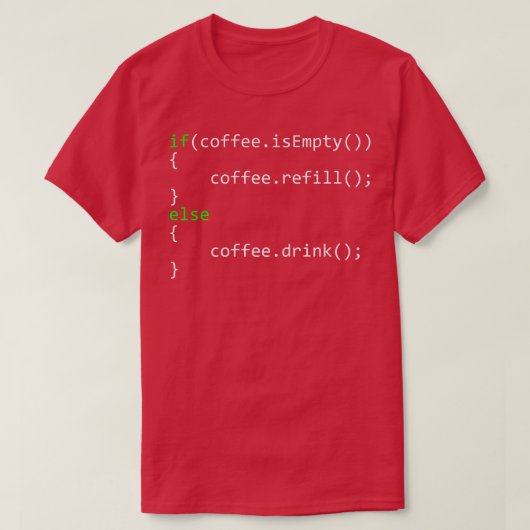 Computer Coder IT Codering Coffee LoverProgrammer  T-shirt (Design voorkant)