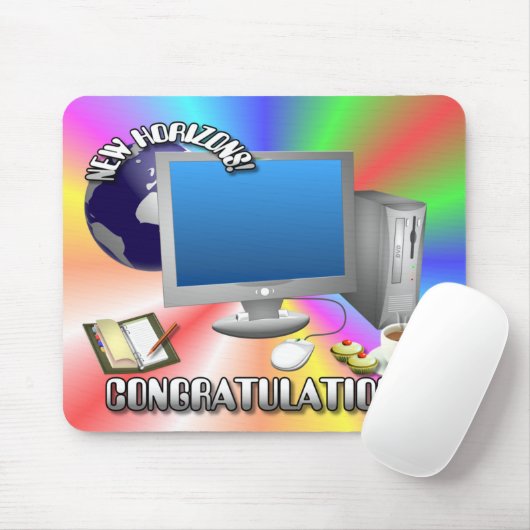 COMPUTER CONGRATS ~ Mousepad Muismat (Met muis)
