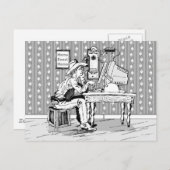 Computer Cowboy Briefkaart (Voorkant / Achterkant)