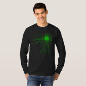 Computer CPU Chip PCB Circuit Design Tech Gift T-shirt (Voorkant volledig)