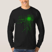 Computer CPU Chip PCB Circuit Design Tech Gift T-shirt (Voorkant)