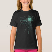 Computer CPU Chip PCB Circuit Design Tech Gift T-shirt (Voorkant)