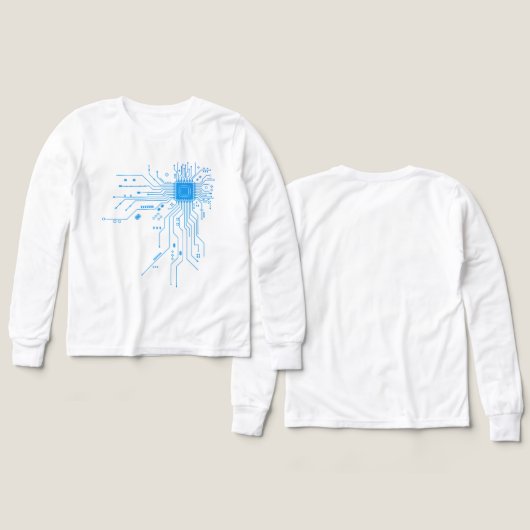 Computer CPU Chip PCB Circuit Design Tech Giftt (Voorkant /achterkant)