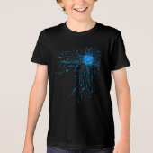 Computer CPU Chip PCB Circuit Design Tech Giftt Tri-Blend Shirt (Voorkant)