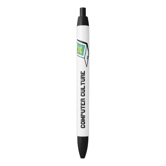 Computer Culture Black Trim Pen  (Voorkant Verticaal)