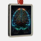 Computer Cyber Brain Christmas Ornament (Rechts)