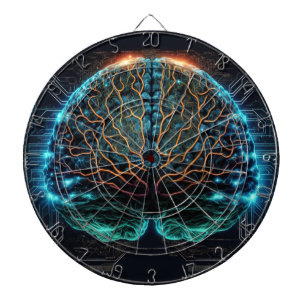Computer Cyber Brain Dartboard Dartbord