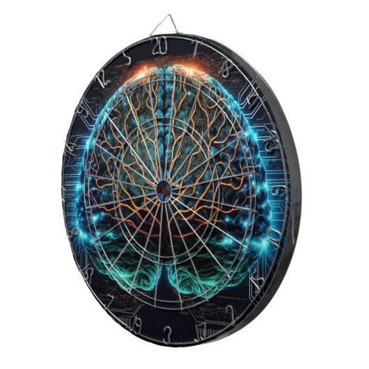 Computer Cyber Brain Dartboard Dartbord (Voorkant Rechts)