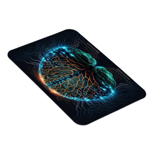 Computer Cyber Brain Magnet Magneet (Rechterzijde)