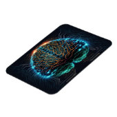 Computer Cyber Brain Magnet Magneet (Linkerzijde)