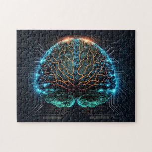 Computer Cyber Brain Puzzle Legpuzzel