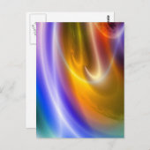 Computer Digital Abstract Briefkaart (Voorkant / Achterkant)