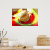 Computer Digital Abstract Painting Poster (Keuken)