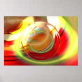 Computer Digital Abstract Painting Poster (Voorkant)