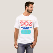 Computer Disk Operating System (DOS) T-shirt (Voorkant volledig)