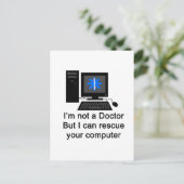 Computer Doctor Briefkaart (Staand voorkant)
