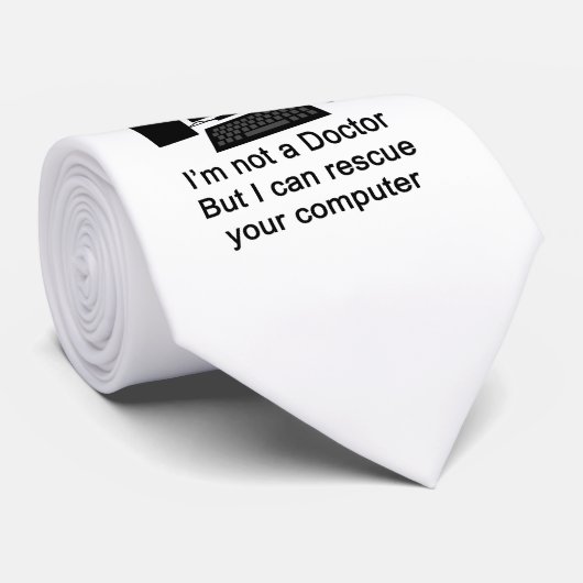 Computer Doctor Stropdas (Opgerold)