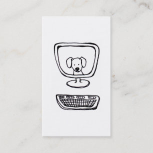 Computer Dog - leuke nieuwe inkt die nieuwe kunst  Visitekaartje