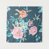 Computer drawn beautiful flowers illustrationflowe wandkleed (Voorkant (horizontaal))
