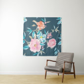Computer drawn beautiful flowers illustrationflowe wandkleed (In Situ (horizontaal))