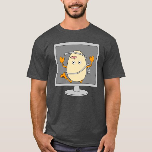 Computer Egghead T-shirt (Voorkant)