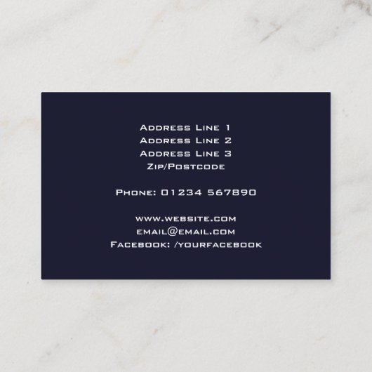 Computer Electronic Graphics Visitekaartje (Achterkant)