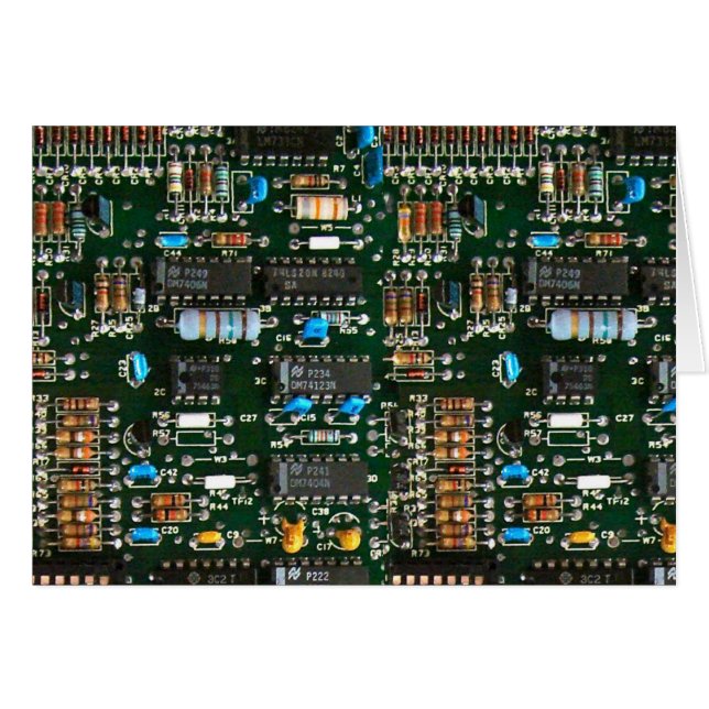 Computer Electronics Printen Circuit Board Afbeeld (Voorkant Horizontaal)