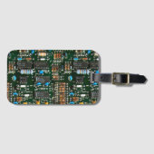 Computer Electronics Printen Circuit Board Afbeeld Bagagelabel (Voorkant (horizontaal))
