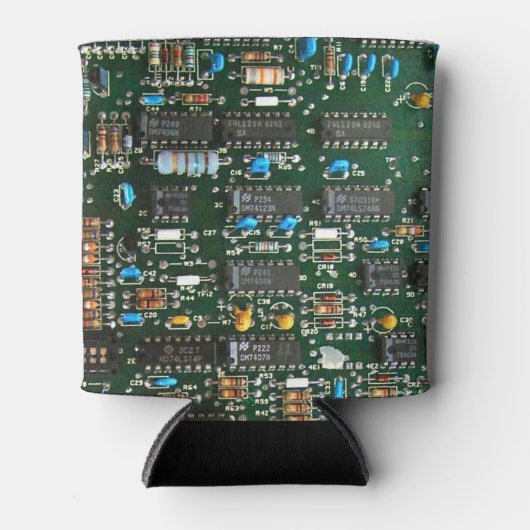 Computer Electronics Printen Circuit Board Afbeeld Blikjeskoeler (Voorkant)