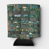 Computer Electronics Printen Circuit Board Afbeeld Blikjeskoeler (Achterkant)