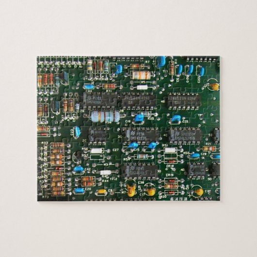 Computer Electronics Printen Circuit Board Afbeeld Legpuzzel (Horizontaal)