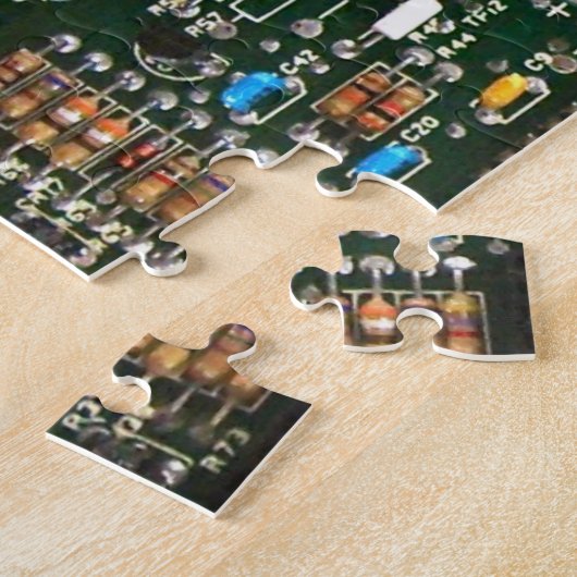 Computer Electronics Printen Circuit Board Afbeeld Legpuzzel (Zijkant)