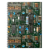Computer Electronics Printen Circuit Board Afbeeld Notitieboek (Voorkant)