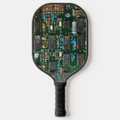 Computer Electronics Printen Circuit Board Afbeeld Pickleball Paddle (Voorkant)