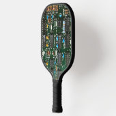 Computer Electronics Printen Circuit Board Afbeeld Pickleball Paddle (Links)