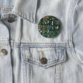 Computer Electronics Printen Circuit Board Afbeeld Ronde Button 5,7 Cm (In situ)
