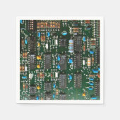 Computer Electronics Printen Circuit Board Afbeeld Servet (Voorkant)