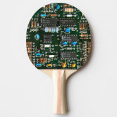 Computer Electronics Printen Circuit Board Afbeeld Tafeltennisbatje (Voorkant)