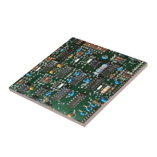 Computer Electronics Printen Circuit Board Afbeeld Tegeltje (Zijkant)